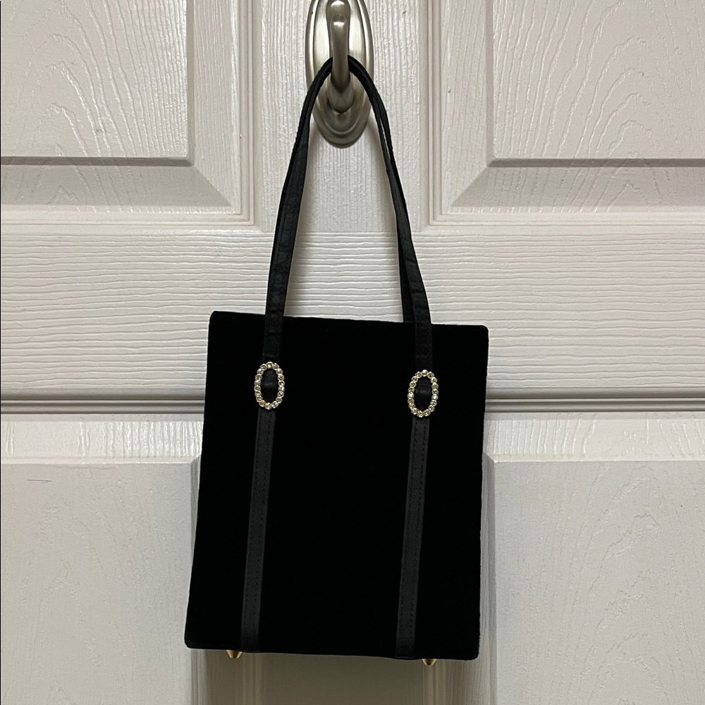 Jeanne Lottie | Formal Chic | Black | Embellished | Velvet | Mini Evening Bag